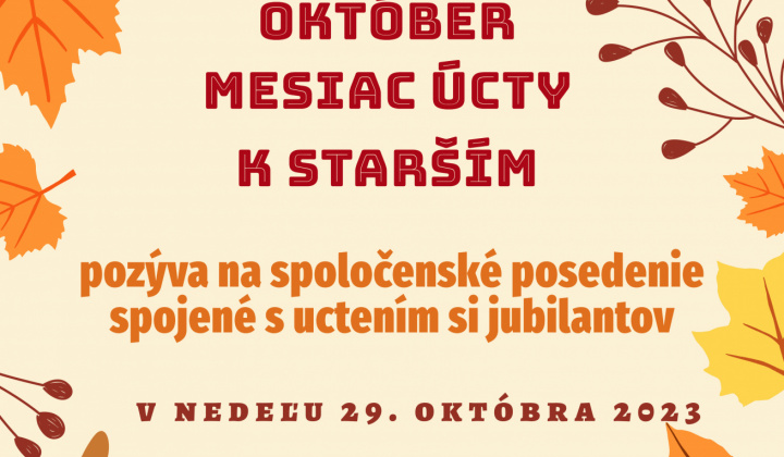 Aktuality / Október Mesiac úcty k starším - foto