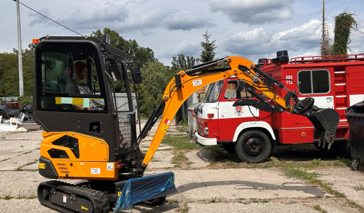 Dotácia - Dobudovanie technickej infraštruktúry odpadového hospodárstva obce a zlepšenie efektívnosti zakúpenie minibagra s príslušenstvom